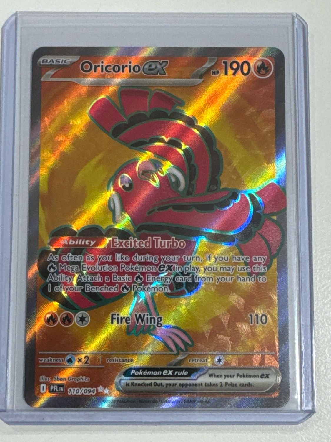 Pokemon TCG : Oricorio ex (PFL 110)