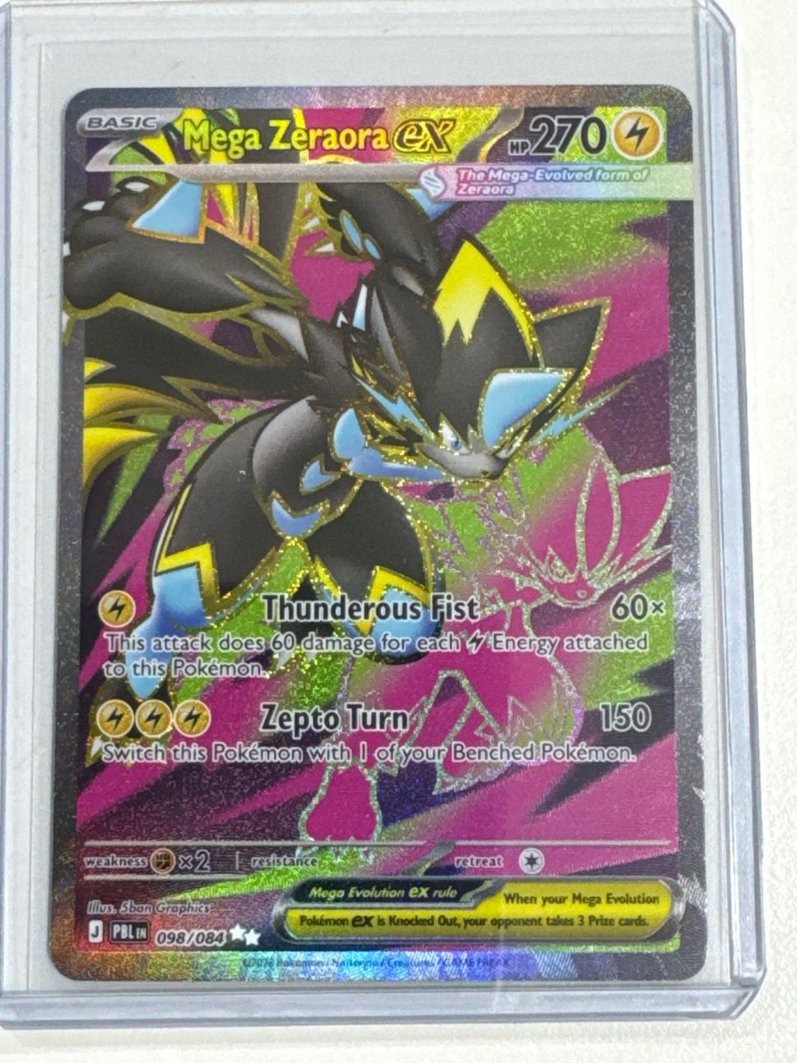 Pokemon TCG : Mega Zeraora ex (PBL 098)