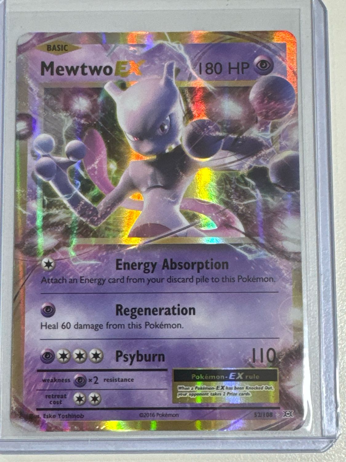 Pokemon TCG : Mewtwo EX (EVO 52)