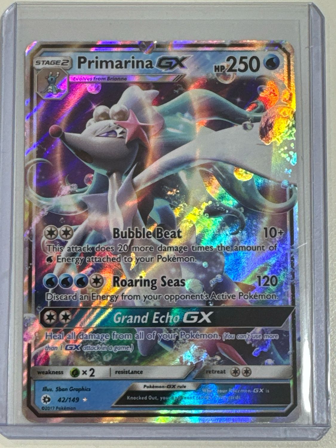 Pokemon TCG : Primarina GX (SUM 42)