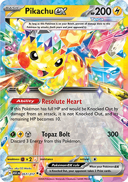 Pokemon TCG : Pikachu ex (ASC 057)