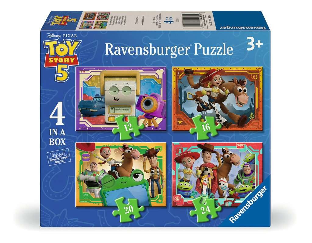 4 in 1 puzzel - Toy Story - Altijd verbonden - 12+16+20+24 stukjes