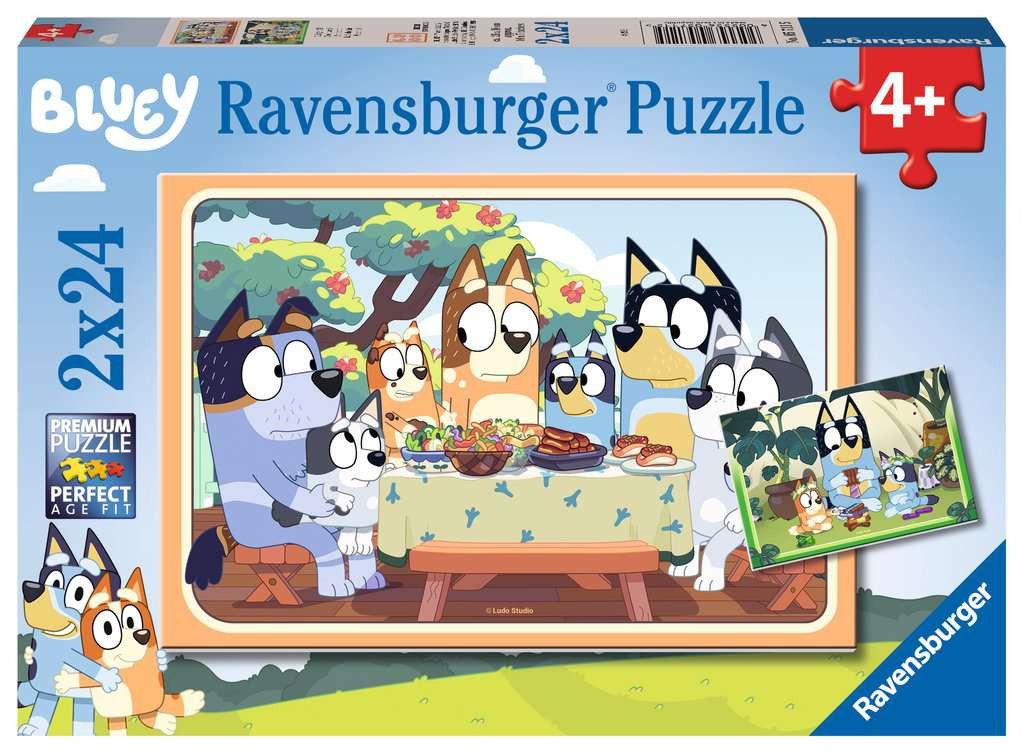 2 in 1 puzzel - 2x24 stukken - Bluey