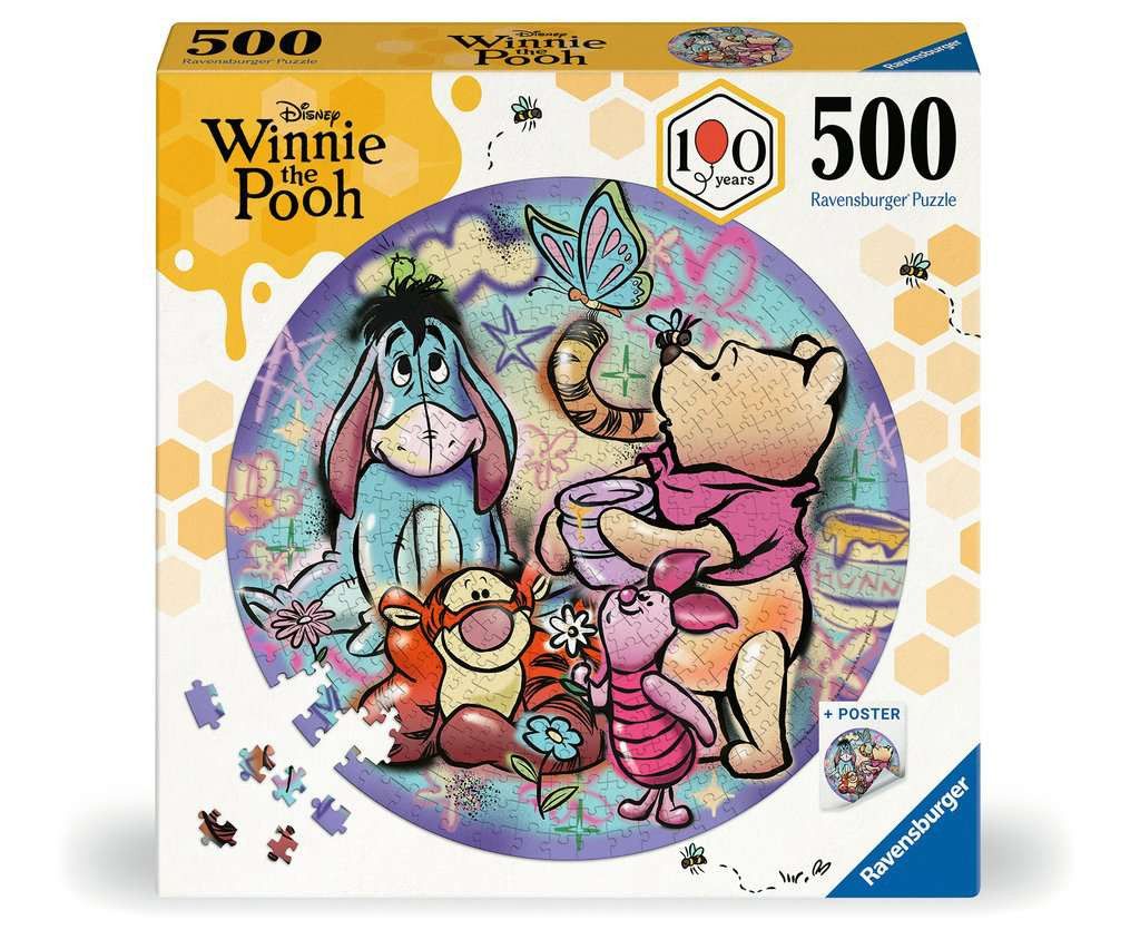 Ronde puzzel Disney - Winnie The Pooh - 500 stukjes