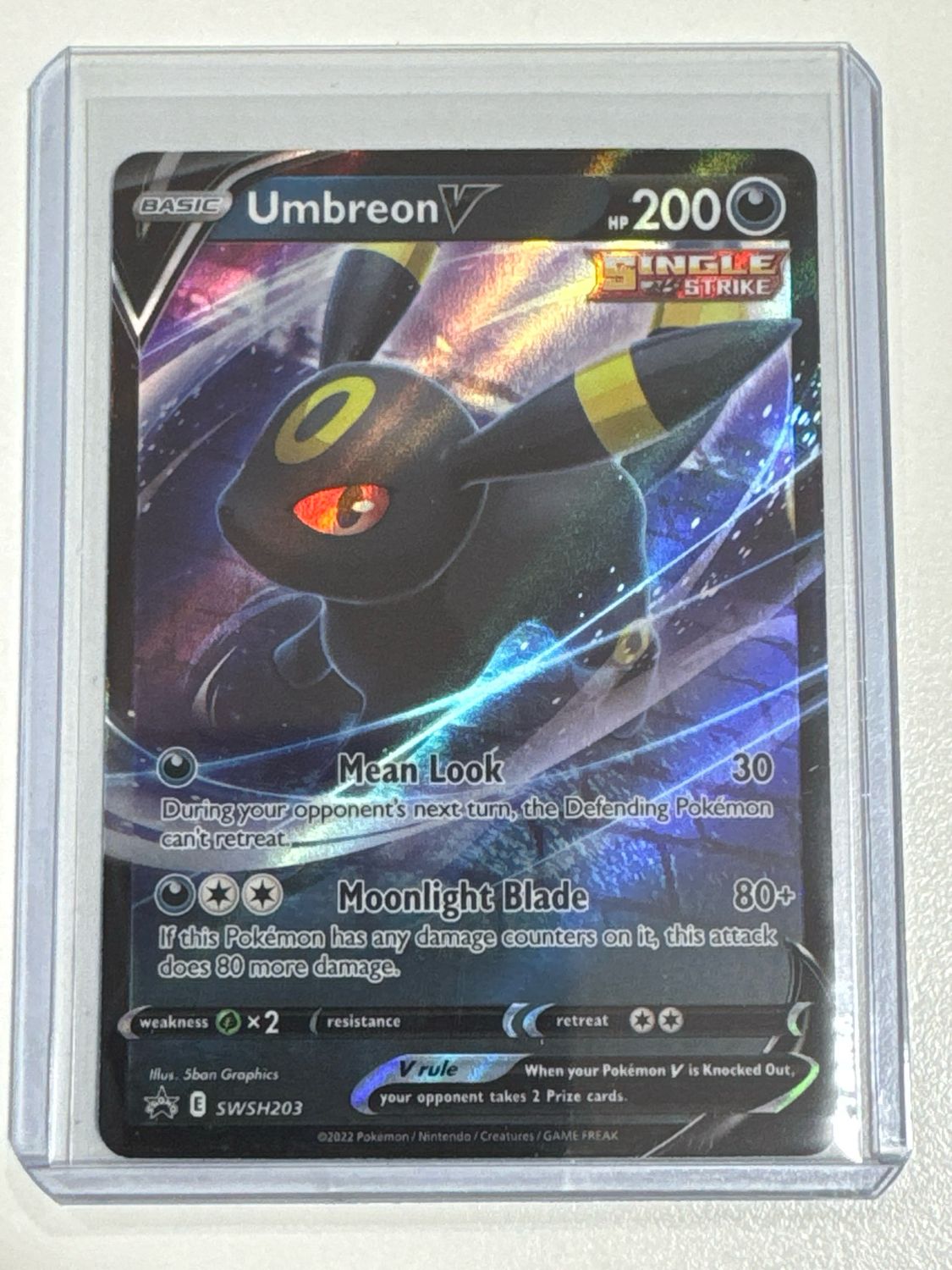 Pokemon TCG : Umbreon V (SWSH 203)