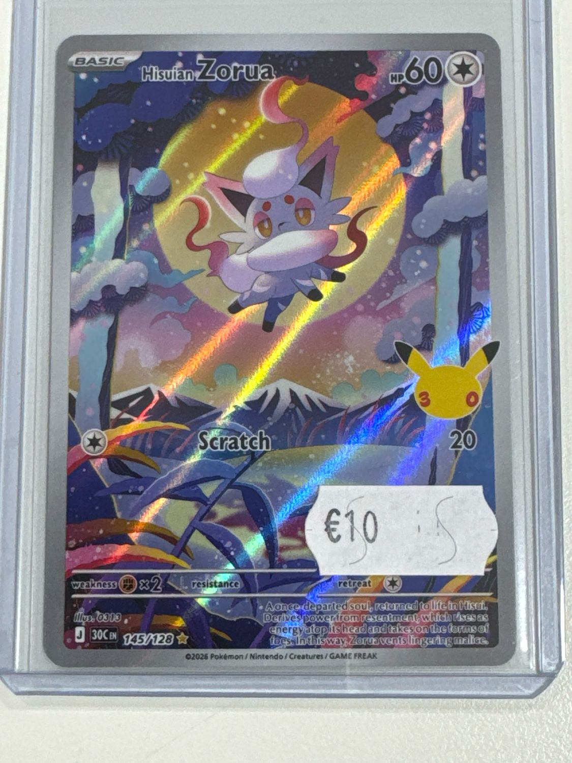 Pokemon TCG : Hisuian Zorua (30C 145)
