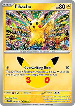 Pokemon TCG : Pikachu (30C 040)