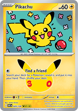 Pokemon TCG : Pikachu (30C 029)
