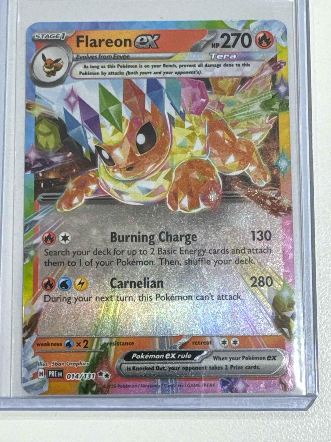 Pokemon TCG : Flareon ex (PRE 014)