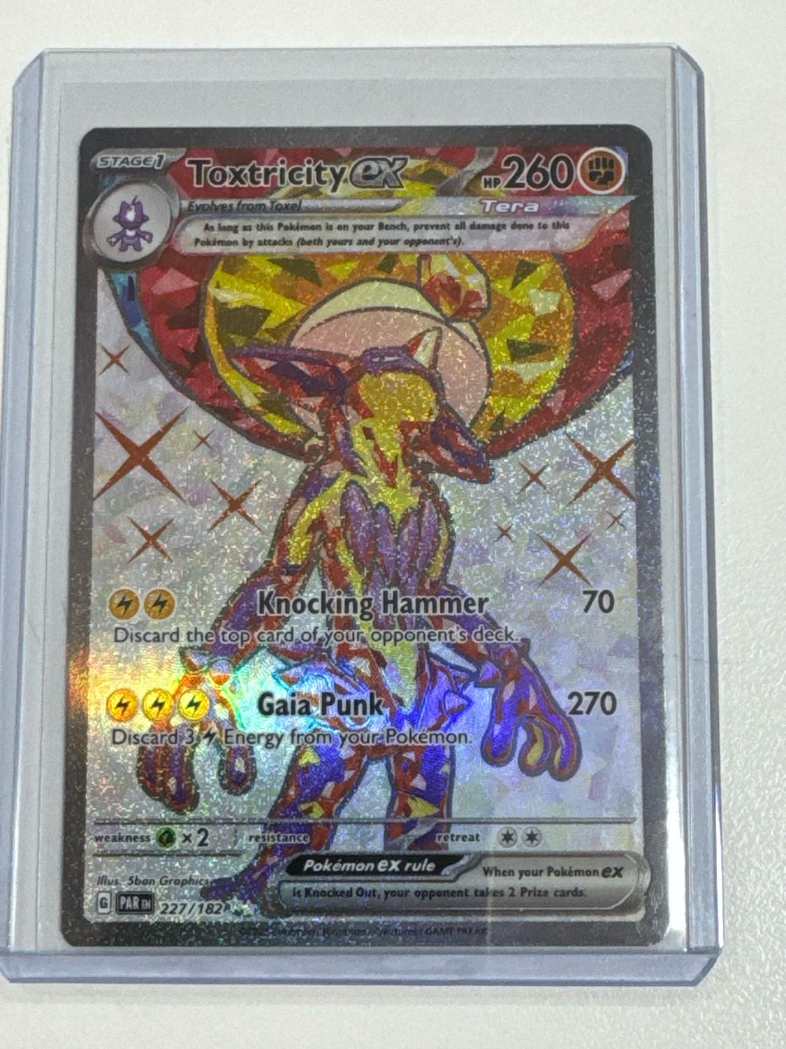 Pokemon TCG : Toxtricity ex (PAR 227)