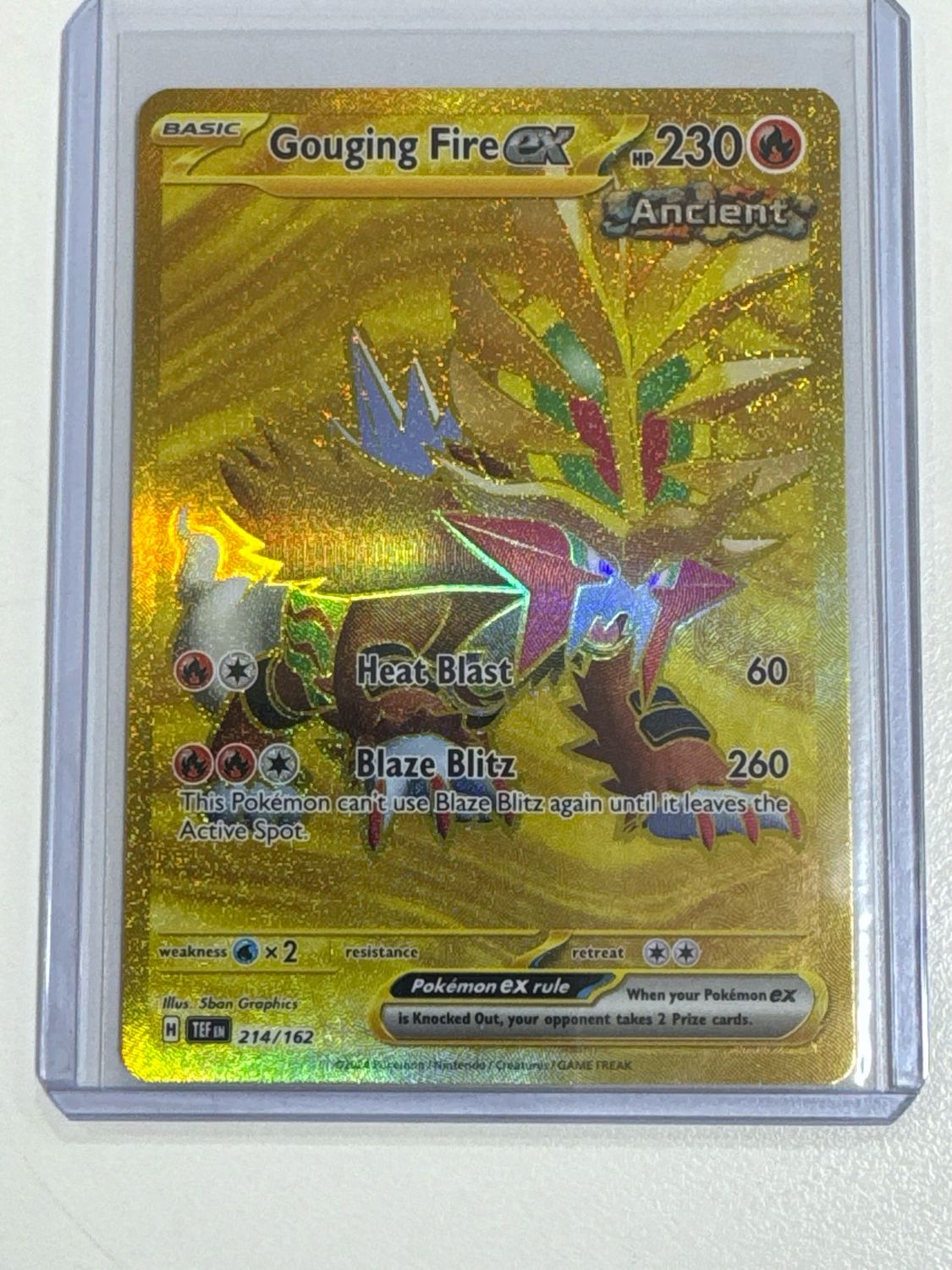 Pokemon TCG : Gouging Fire ex (TEF 214)
