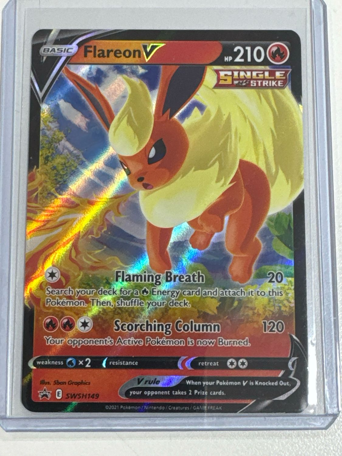 Pokemon TCG : Flareon V (SWSH 149)