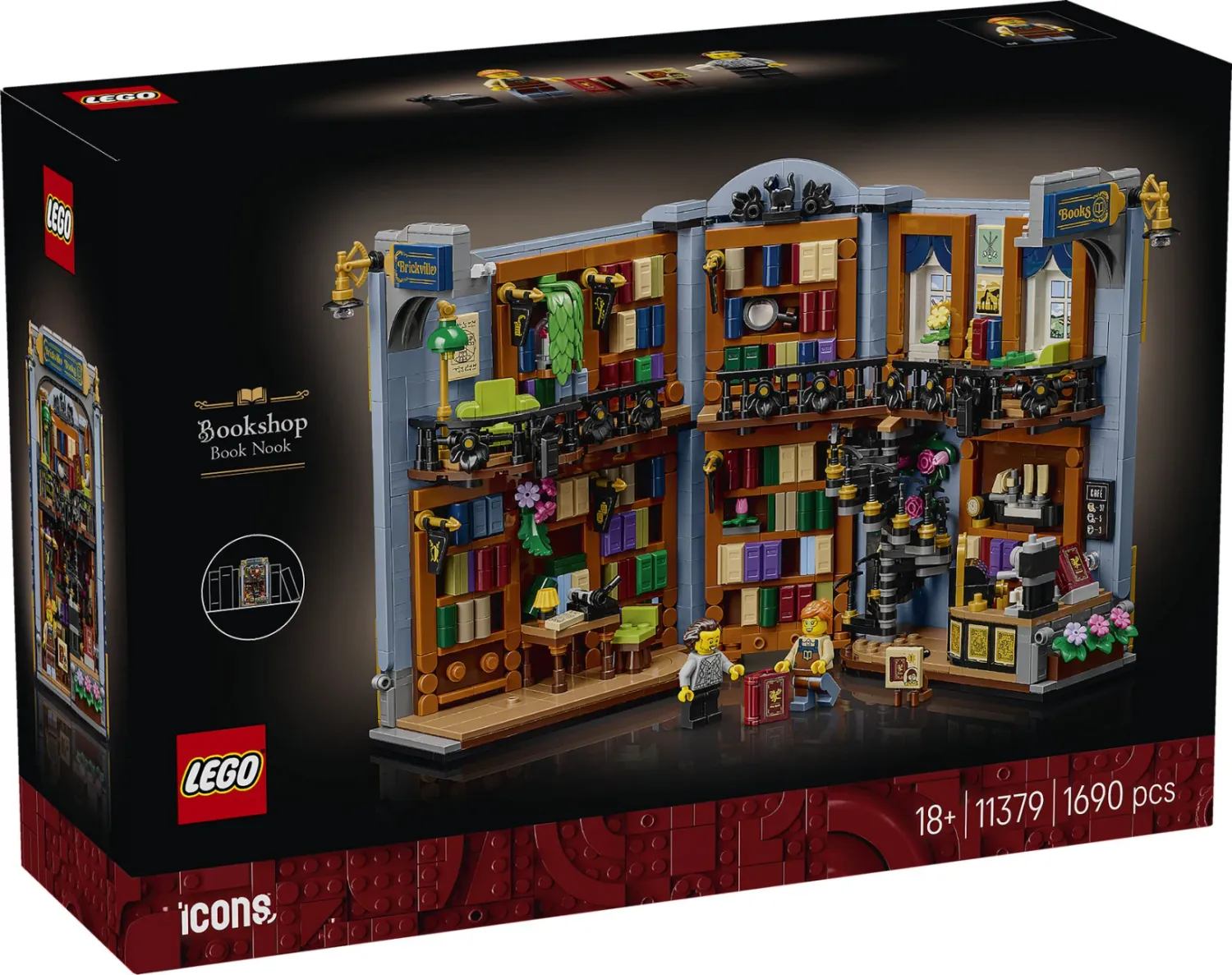 LEGO Icons 11379 Boekensteun: Boekhandel