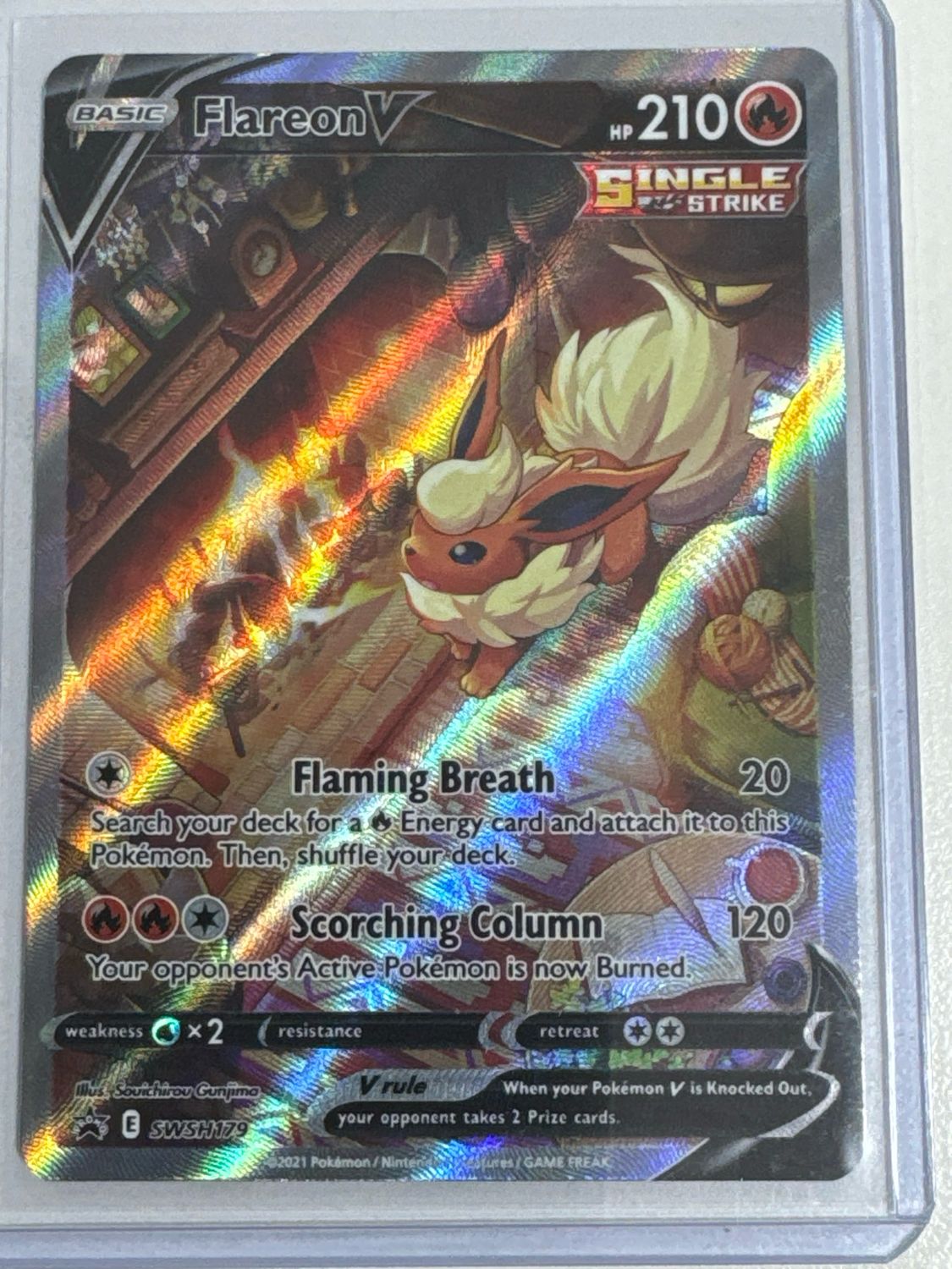 Pokemon TCG : Flareon V (SWSH 179)