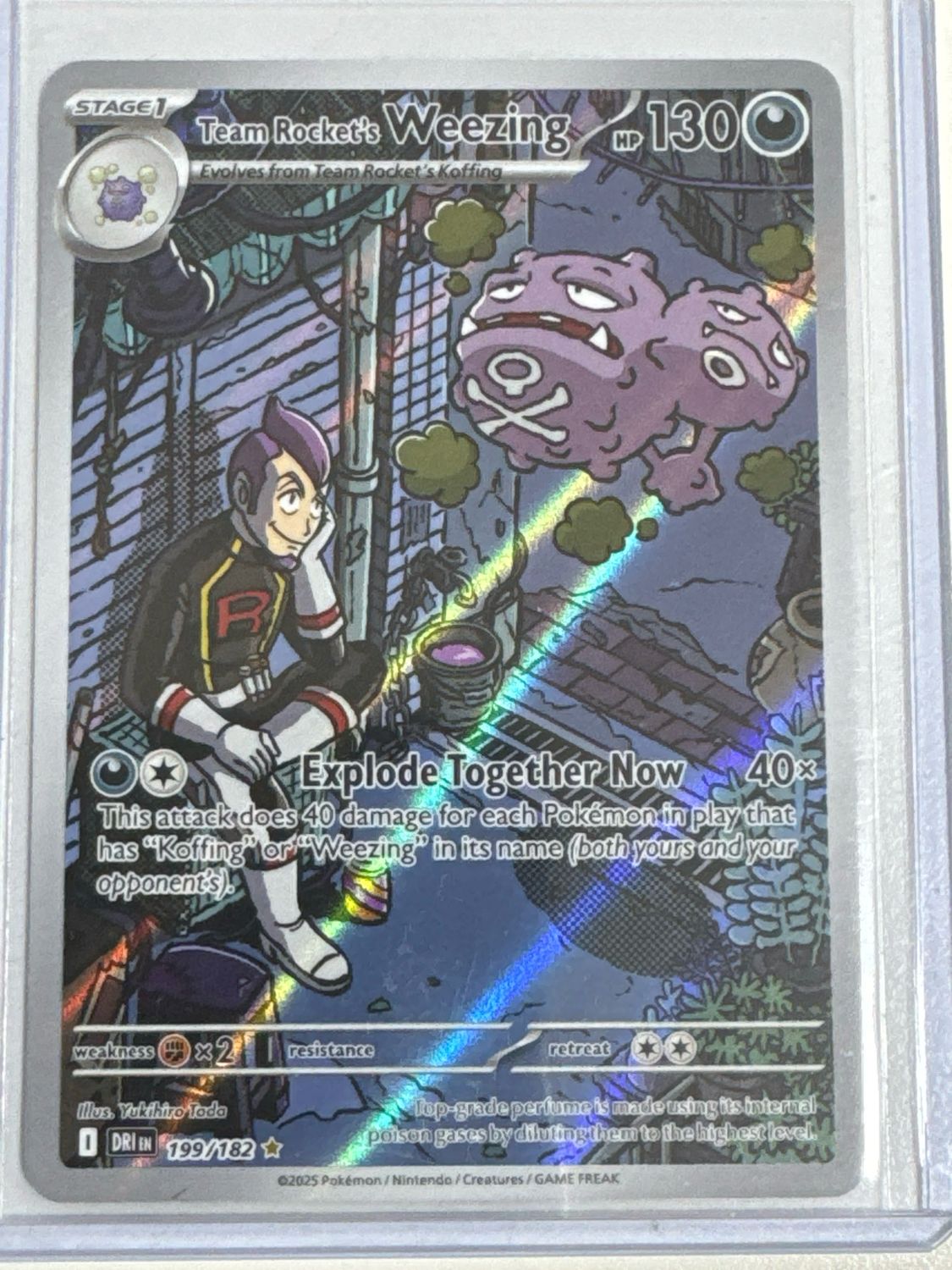 Pokemon TCG : Team Rocket's Weezing (DRI 199)