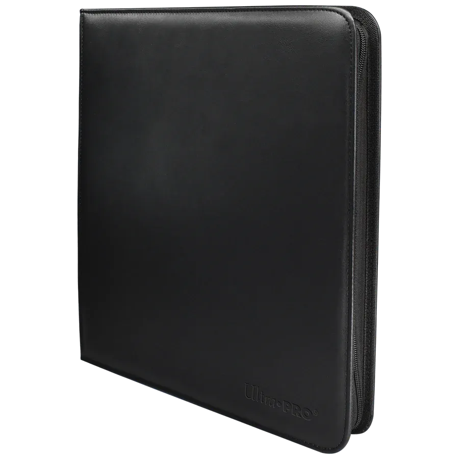 Vivid 12-pocket zippered Pro-Binder Black