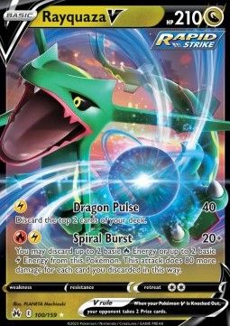 Pokemon TCG : Rayquaza V (CRZ 100)