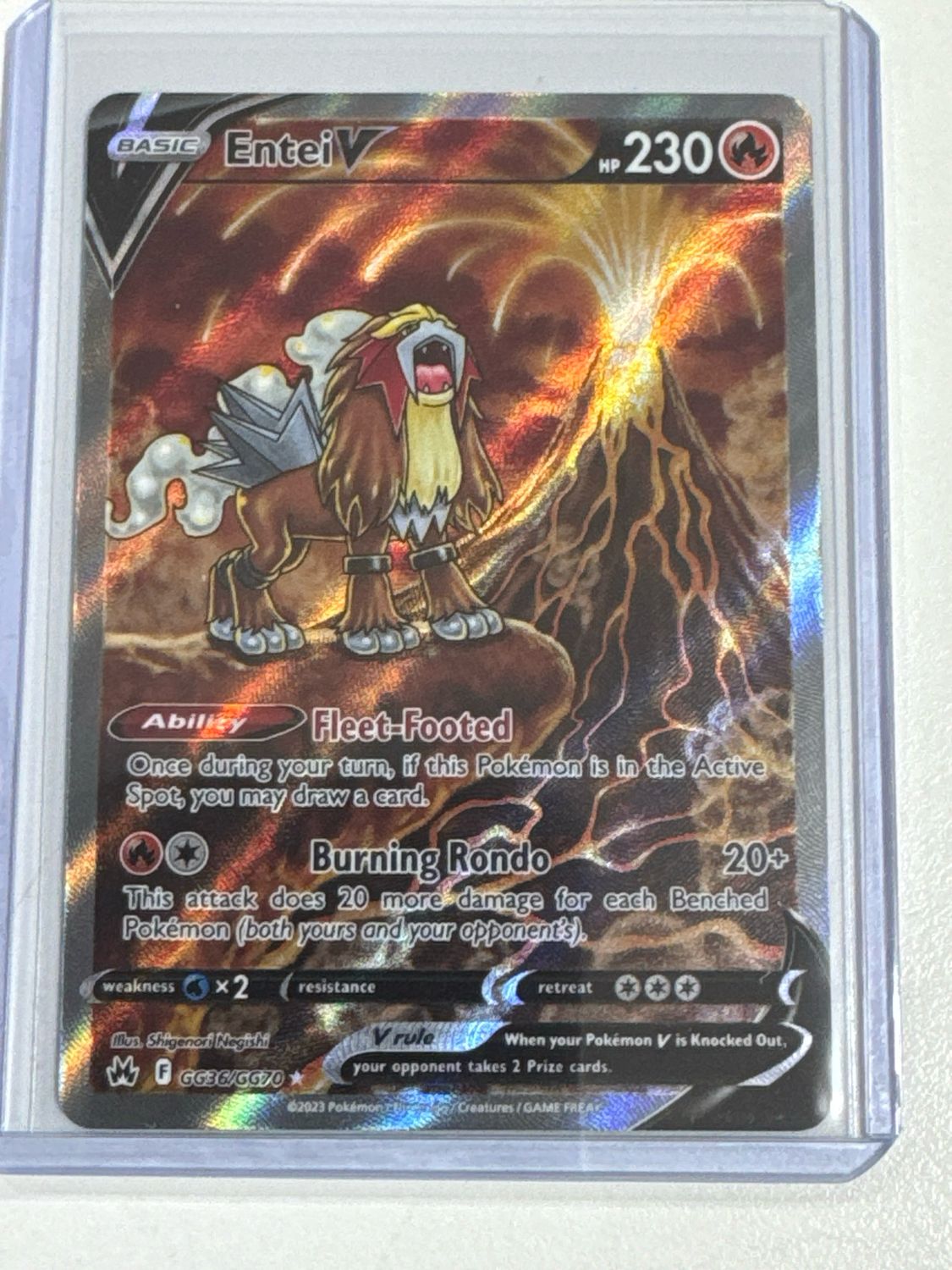 Pokemon TCG : Entei V (CRZ GG36)