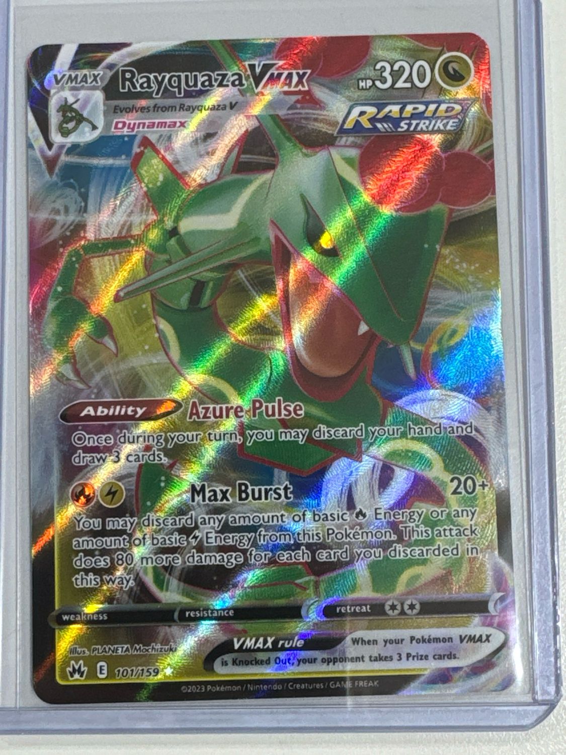 Pokemon TCG : Rayquaza VMAX (CRZ 101)
