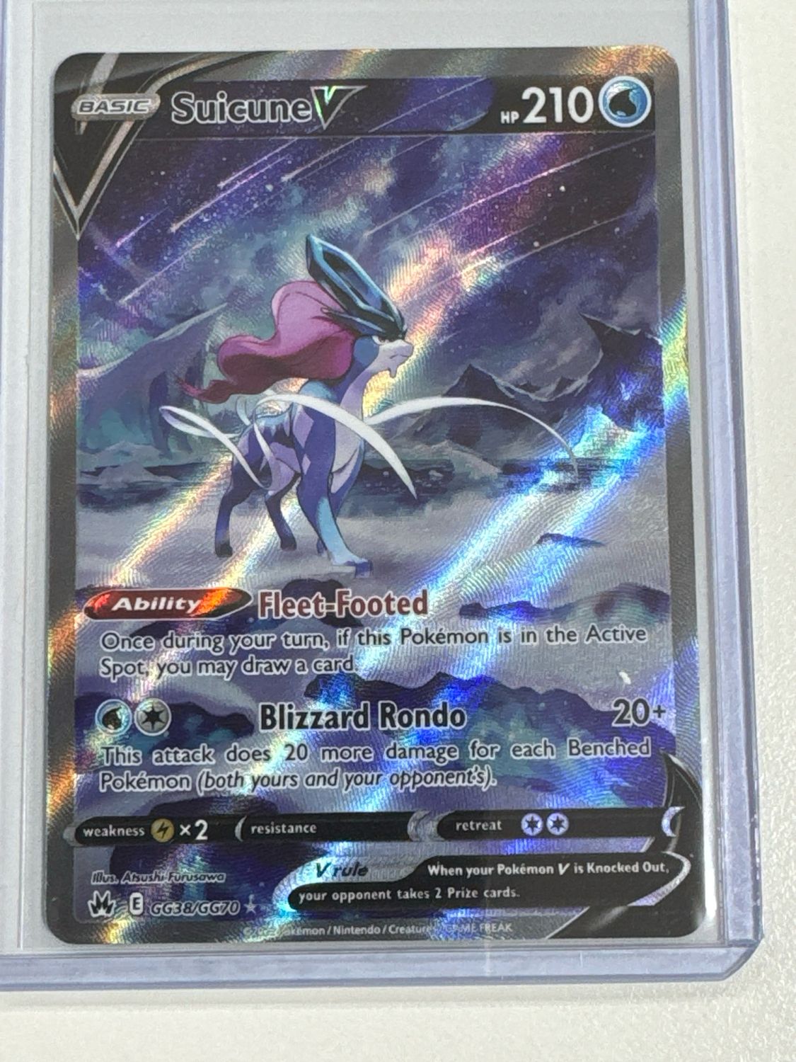 Pokemon TCG : Suicune V (CRZ GG38)