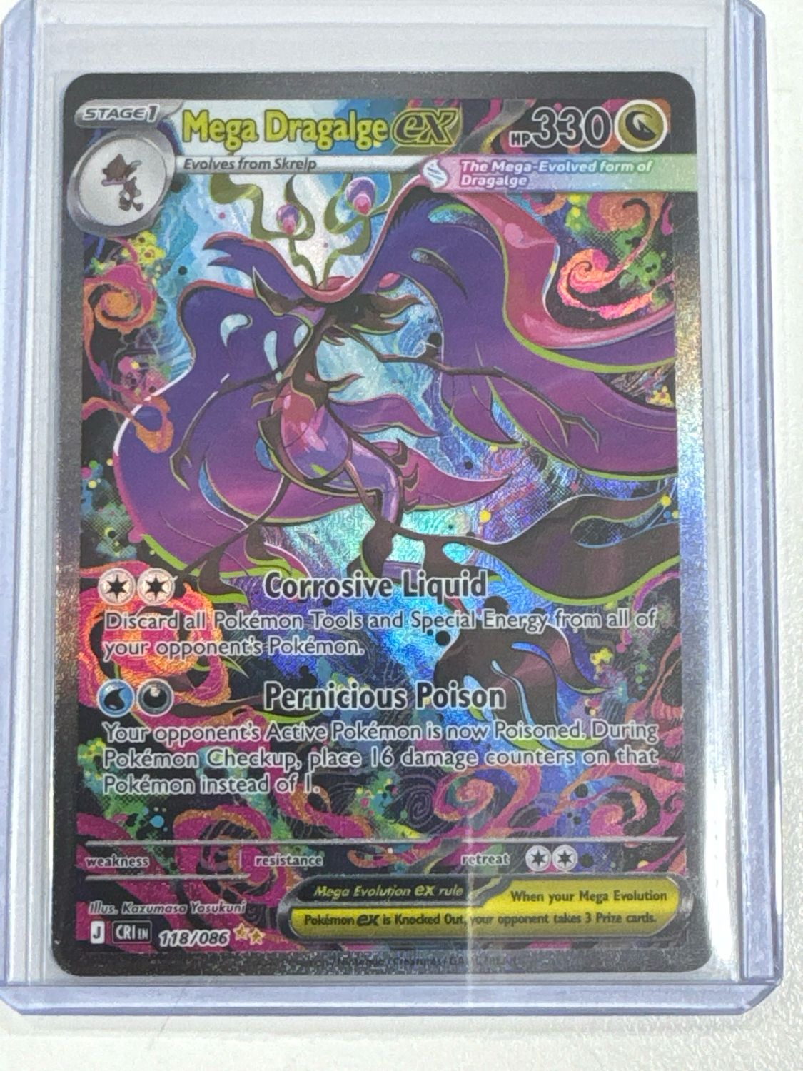 Pokemon TCG : Mega Dragalge ex (CRI 118)