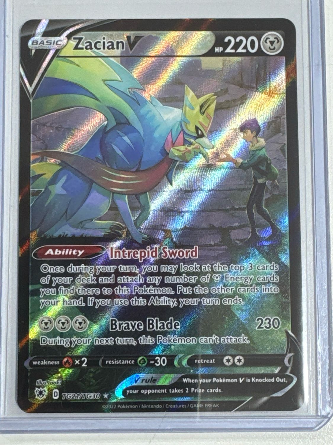 Pokemon TCG : Zacian V (ASR TG21)
