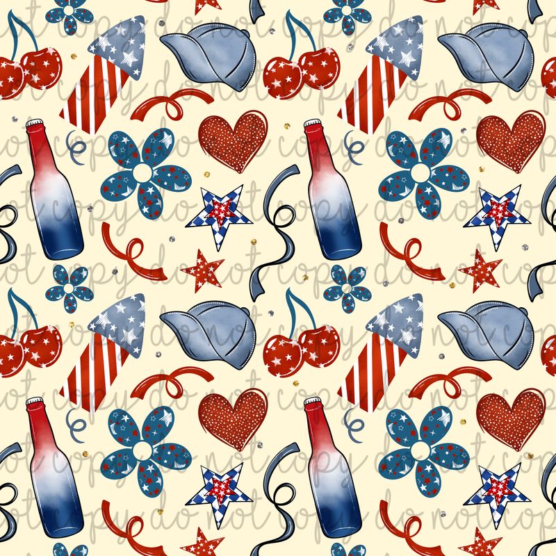 Red-White-Blue Seamless