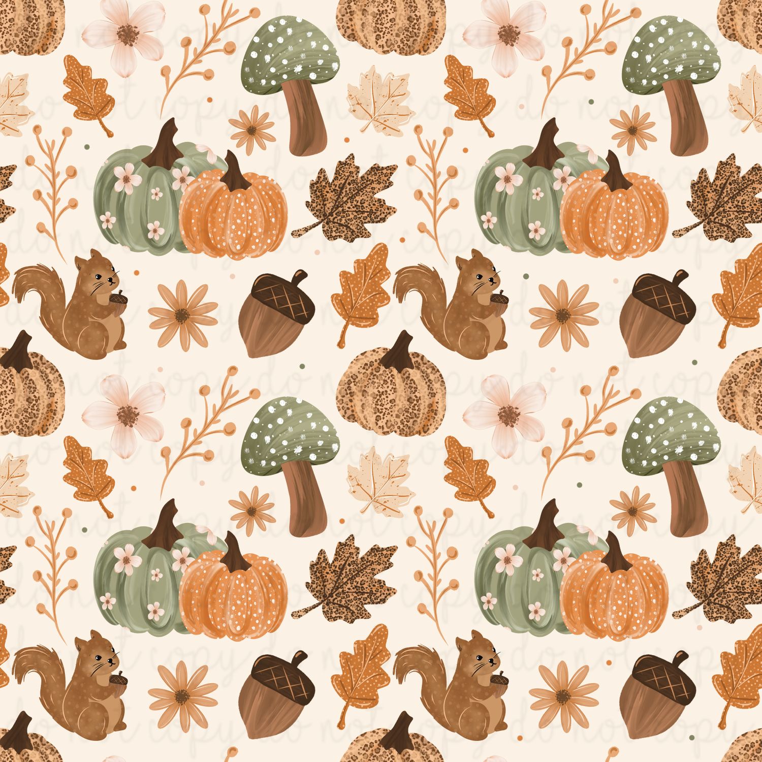 Cozy Pumpkins Seamless