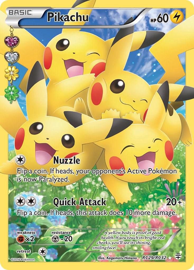 Pikachu Full Art Holo Generations RC29/RC32
