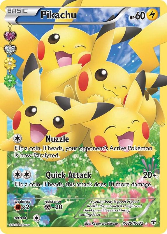 Pikachu Full Art Holo Generations RC29/RC32