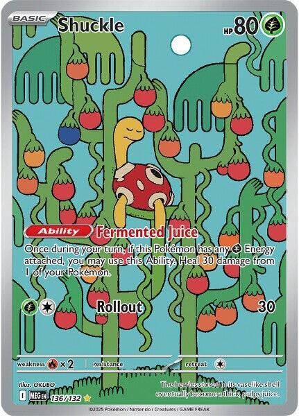 Shuckle Full Art Holo Mega Evolution 136/132