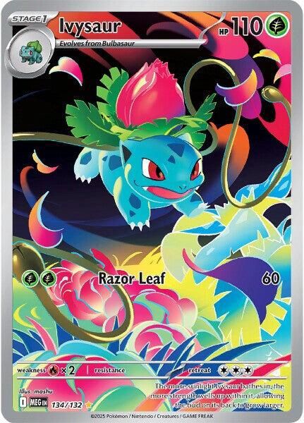 Ivysaur Full Art Holo Mega Evolution 134/132