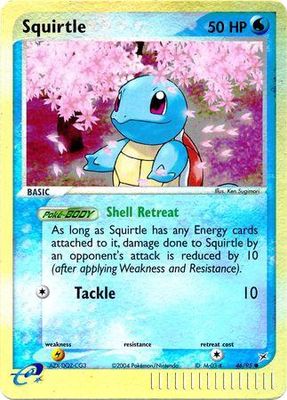 Squirtle Reverse Holo Team Magma vs Team Aqua 46/95