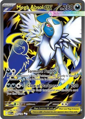 Mega Absol EX Full Art Holo Mega Evolution 161/132