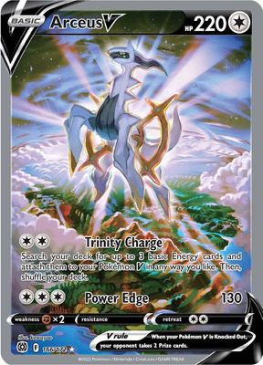 Arceus V Full Art Holo Brilliant Stars 166/172
