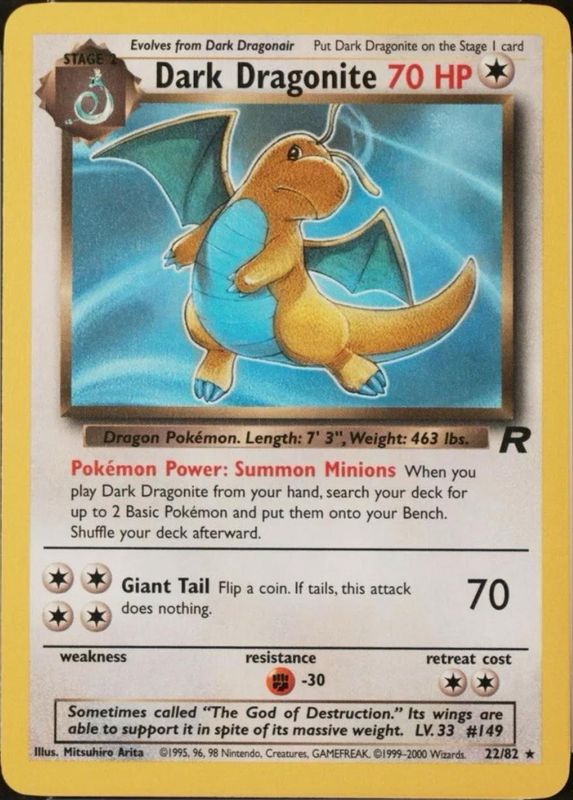 Dark Dragonite Team Rocket 22/82