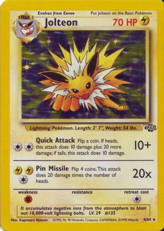 Jolteon Holo Jungle 4/64