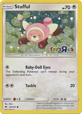 Stufful Toys R Us Holo Burning Shadows 110/147