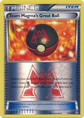 Team Magma's Great Ball Reverse Holo Double Crisis 31/34