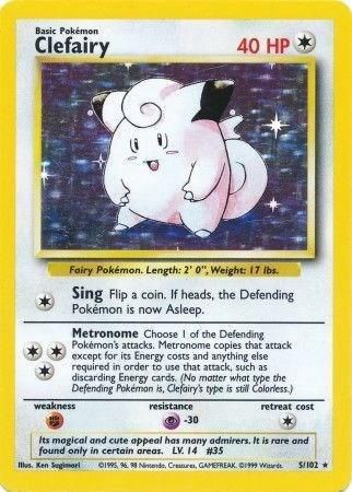Clefairy Holo Base Set 5/102