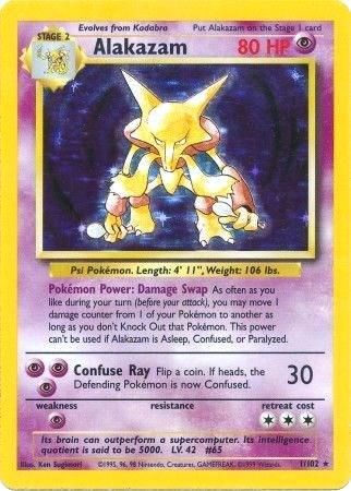 Alakazam Holo Base Set 1/102