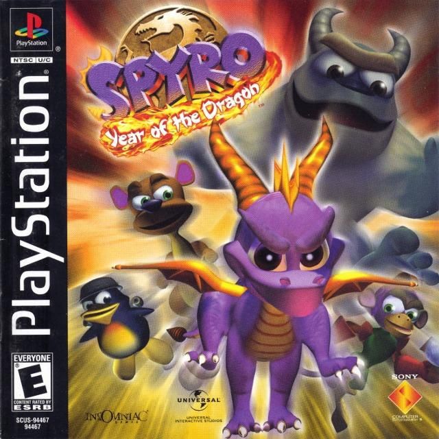 Spyro Year of the Dragon for PS1