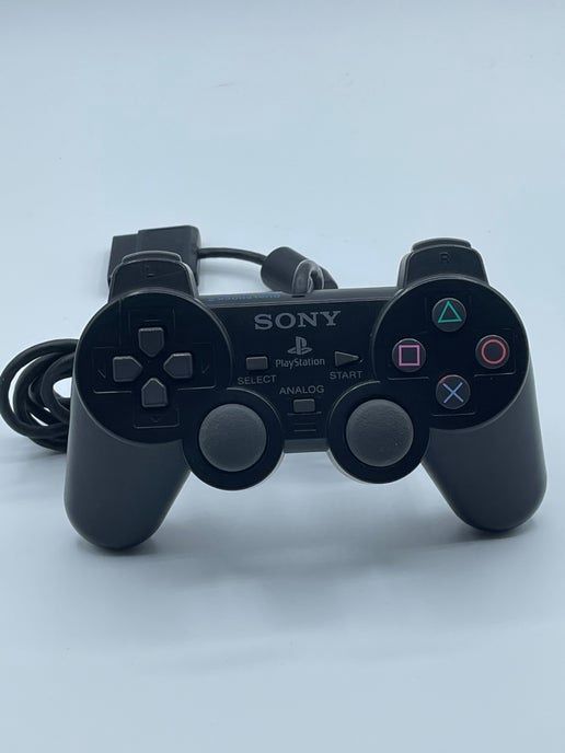 PS2 Dual Shock 2 Controller, Condition: Black