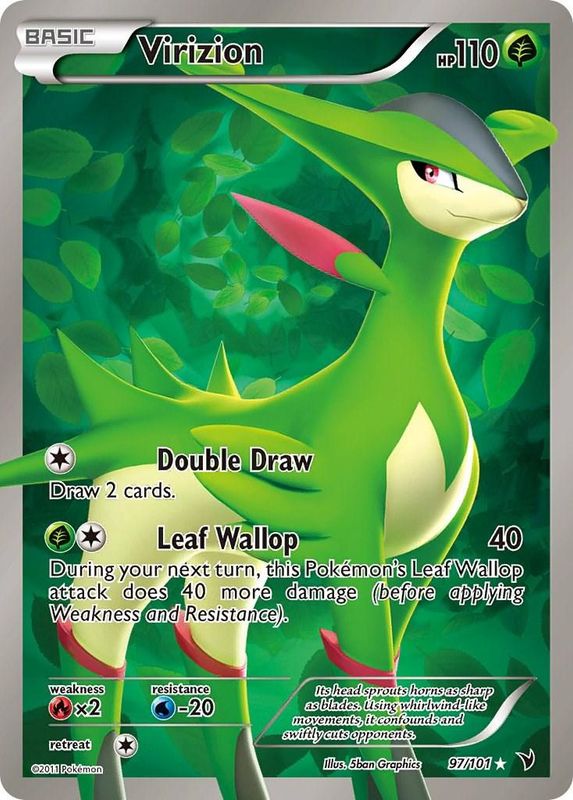 Virizion Full Art Holo Noble Victories 97/101