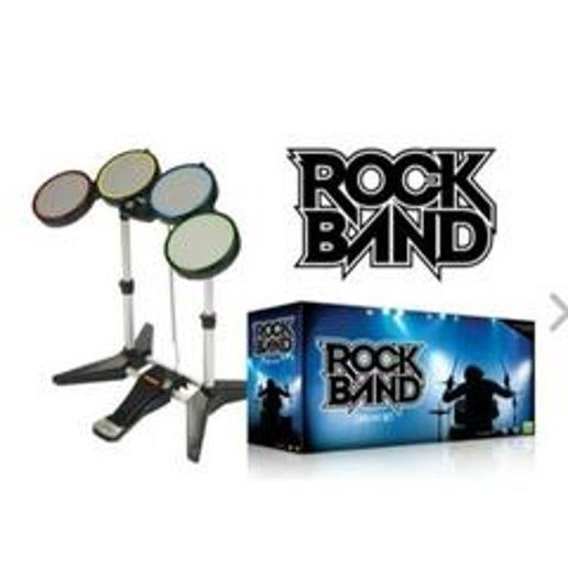 Rock Band Drum Set Controller for Xbox 360, Condition: Wired Rock Band 1