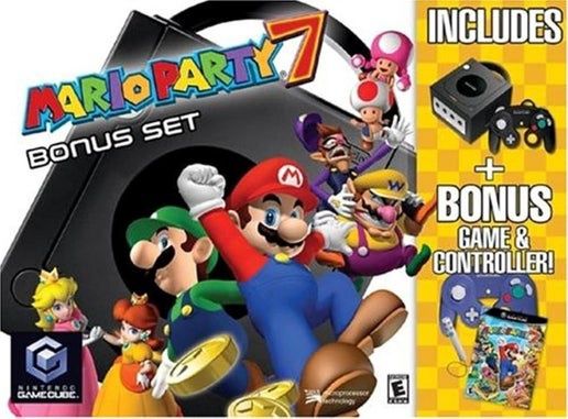 GameCube Console Mario Party 7 Bundle, Condition: CIB