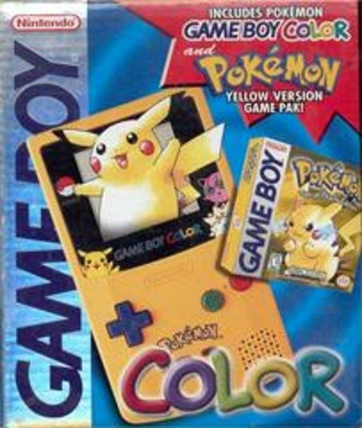 Game Boy Color Console Pokemon Edition GBC, Condition: CIB Yellow