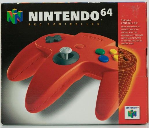 Nintendo 64 Controller N64, Condition: CIB Red