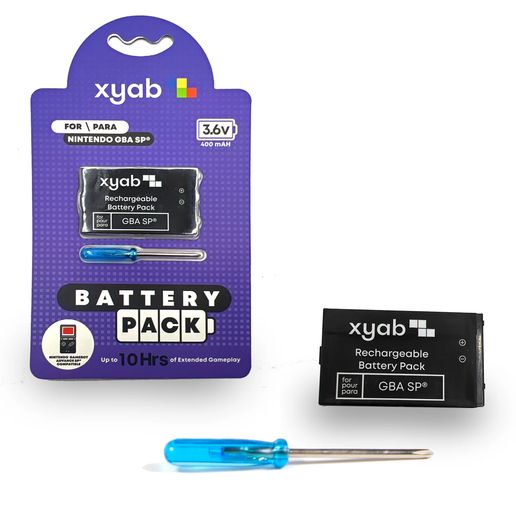 Battery Kit for GBA SP, Condition: XYAB