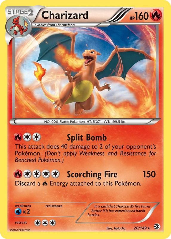Charizard Holo Boundaries Crossed 20/149